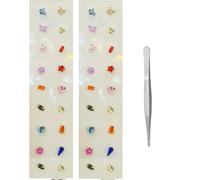 Disposable Ear Patches Ear Seeds Auricular Sticker Kit, Earrings Self Adhesive Multi-Condition Ear Seed Kit Acupuncture Kit (Style 10)