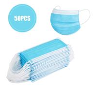 Disposable Earloop Face Mask,Thick 3-Ply Medical Masks with Elastic Ear Loop,Breathable Non-Woven Dust Filter Face Mask
