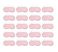 Disposable Eye Mask 20pcs Polyester Single Use Light Blocking | Pink, Portable Pack, Hotel and Camping Use, Comfortable Fit, 20pcs Set