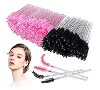 Disposable Eyelash Brushes - Pack of 100 Bendable, Lightweight Disposable Mascara Wands - 10cm Long Eyelash Spoolies Applicator Cosmetic Makeup Brush Tool for Eyebrows and Fake Eyelashes