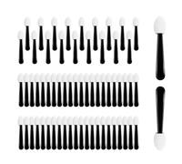Disposable Eyeshadow Applicators, 100-Pack Sponge Tip Brushes for Cream & Powder Eyeshadow, Eyeliner, Makeup Art, DIY Nail Art & Crafts, Professional Beauty Tools
