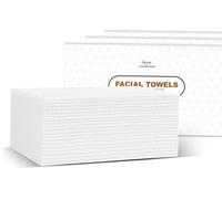 Disposable Face Towel,Biodegradable Facial Towels 9.8"×9.8",60 Count Extra Thick Soft Large Travel Clean Facial Towels Plant Fiber Facial Washcloth Dry Wipes for Sensitive Skin,Travel,Makeup Remover
