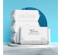 Disposable Face Towel Cotton Tissue,Cotton Facial Dry Wipes 4PCS(240 Count),Make-up Wipes Multi-Purpose for Skin Care Deeply Cleansing, Face Wipes and Facial Cleansing