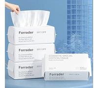 Disposable Face Towel, Cotton Tissue Soft Dry Wipes for Women, Simple Cleaning Facial Tissues Dry Wet Dual Portable Use for Sensitive Skin & Baby & Makeup Remover & Personal Care