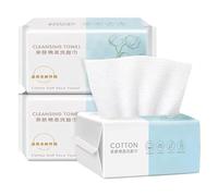 Disposable Face Towel, Wash Cloths for Washing, Cotton Washcloths, Towels for Washing and Drying, Cleaning and Travel Makeup Guest Towels, Yellow (I, B)