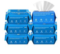 Disposable face towels, MIXUISEE thick and soft face towels. 100% pure cotton, super thick 130%. Suitable for makeup removal and cleansing, and applicable to sensitive skin. (600 pieces)