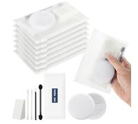 Disposable Face Travel Makeup Brush Sets & Kits with Bag Portable Make Up Brush Set for Eyeshadow Lip Brush Mini Sponge Powder Puffs Wet Wipes Swabs for Photo Shoots Vacations (5)