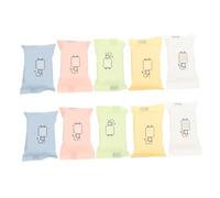 Disposable Face Washing Towel 10pcs Non Woven Portable Cloth | Compressed Travel Pack, Single Use Mini Wash Sheet, Skin-friendly Water Absorption