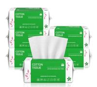 Disposable Face Wipes 600 Count, Face Towels for Sensitive Skin, Ultra Soft & Thick Face Cloths, Dry Baby Wipes for Skincare, Cleansing and Makeup Remover (PEARL PATTERN)