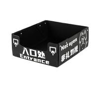 Disposable Foldable Cat Litter Box, Waterproof Leak-Proof, Large Portable Kitty Litter Tray, Multipurpose Travel Toilet for Outdoor Camping & Emergency Use (Black)