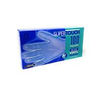 Disposable Gloves Vinyl Powder Free Medium Blue [Pack 100]