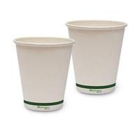 DISPOSABLE GREEN® | 10, 12, 16 oz Coffee Cups | Unique Aqueous Lined | Certified Home Compostable |Tea Cups - Eco - Biodegradable -Containers for Office, Party & Wedding (200, 10 oz [285 mL])