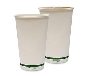 DISPOSABLE GREEN® | 10, 12, 16 oz Coffee Cups | Unique Aqueous Lined | Certified Home Compostable |Tea Cups - Eco - Biodegradable -Containers for Office, Party & Wedding (500, 16 oz [450 mL])