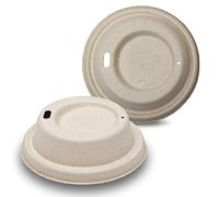 DISPOSABLE GREEN® | 4,6,10, 12, 16 oz Single Wall Coffee Cups | Unique Aqueous Lined |Eco - Biodegradable -Containers for Office, Party & Wedding (1000, LID to FIT 6 OZ Cup)