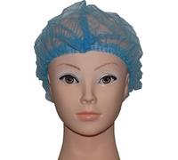 Disposable Hairnet Mob Cap Blue (Pack of 100) Suitable for Food Industry Beautician Kitchens in Cafés Bars Restaurants Takeaways