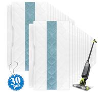 Disposable Hard Floor Pad Refills, Compatible with Shark VACMOP Pro VM252 VM251 VM250 VM200 VC205 QM250 VM190 VM200P12 VMP30 for use on All Sealed Floors (30 Pack)