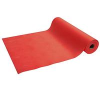 Disposable head to head in non-woven spun bound - Roll 24 M long X 0.4 M wide pre-cut every 1.20 M - Represents 20 head to head - Tear-proof, water-repellent and wipe able material. Box of 4 rolls - red