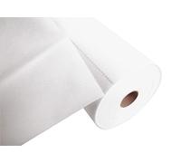 Disposable head to head in non-woven spun bound - Roll 24 M long X 0.4 M wide pre-cut every 1.20 M - Represents 20 head to head - Tear-proof, water-repellent and wipe able material. Box of 4 rolls - white