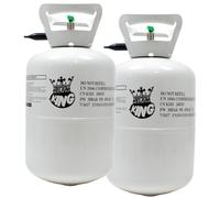 Disposable Helium Gas Canisters - Helium Balloon Gas UK Filled Helium Cylinder for Party Balloons (Pack of 2, Small Canister)