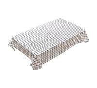Disposable Holiday Tablecloths for Rectangle Tables Plastic Checkered Tablecloth Red And White Picnic Disposable Table Cover Rectangular Gingham Tablecover For Birthdays Carnivals (A, One Size)