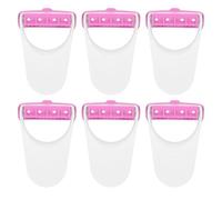 Disposable Horse Clippers, 6 Pcs Horse Grooming Clipper Portable Trimming Tools with Protective Covers Horses Shave Disposable Razors for Pets Dog (Pink)