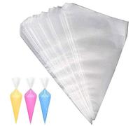 Disposable Icing Piping Bags Cake Decorating Plastic Small Medium Large (25, Medium (200mm x 320mm))