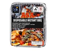 Disposable Instant BBQ Barbecue Instant Light Charcoal- Ideal for Garden BBQs, Camping, Outdoor Parties, and Picnic Easy To Use (500 Gram)