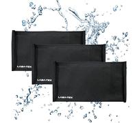 Disposable Leak & Drip Absorbing Mats, Super-Absorbent Pads for Under-Sink Taps and Appliance Leaks For Home, Work and Boat Use, Holds Up to 5 Litres, Easy Lift Handles. 3 pack: 50x25 cm, Black