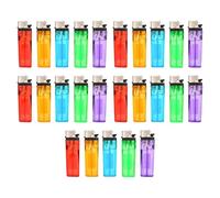 Disposable Lighters | Adjustable Flame | Child-Safe | Transparent Body | Pocket-Friendly Lighters for BBQ, Camping, and Everyday Use (25)