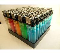 Disposable Lighters Box Of 50 Child Safe & In Multi Colors