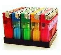 Disposable Lighters Box Of 50 Child Safe & In Multi Colors