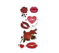Disposable Love Stickers Simulation Lip Tattoo Stickers(02)