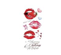 Disposable Love Stickers Simulation Lip Tattoo Stickers(09)