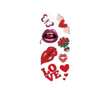 Disposable Love Stickers Simulation Lip Tattoo Stickers(14)