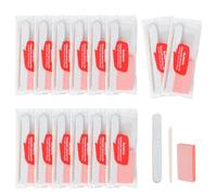 Disposable Manicure Kit Sets, 3 in 1 Nail Salon Manicure Set Professional, Nail File, Mini Buffer, Wood Stick, Individually Package for Salon Home (Count, 20, 80/100 Grit)