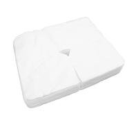 Disposable Massage Bed Hole Covers,100pcs Face Covers for Spa Clubs Beauty Salons,Soft Headrest Cloths for Massage Table,White