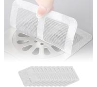 Disposable Mesh Hair Drain Stickers, 2025 Self-Adhesive Floor Drain Catcher, 4" Waterproof Anti-Clog Bathroom Shower Kitchen Bathtub Laundry Sink Filter, Easy-Peel Hair Stopper (D(100PCS))