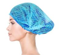 Disposable Mob Caps, Blue, for Medical, Dental, Veterinary, Nursing, Lab, Pharmacy, Food Service, Industrial and Construction Use Pack of 100