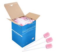 Disposable Oral Swabs, Sterile Dental Sponge Swabsticks Unflavored for Mouth & Gum Cleaning (250 Pack/box)