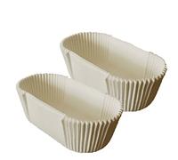 Disposable Oval Loaf Liners, 40 Pack Eclair Liners, Bread Cupcake Liners, Oilproof Paper for Muffins, Cupcakes, Mini Snacks, 3.9 x 1.2 Inches