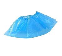 Disposable Pair Shoe Covers Overshoes Plastic Anti Slip Cleaning Protective Safety (2, Blue)