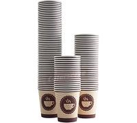 Disposable Paper Hot Coffee Tea Drinking Cups, 8oz 228ml (50 Pack) - Perfect for Hot or Cold Beverages, Eco-Friendly, and Convenient