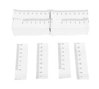 Disposable Paper Measuring Tape, Double Scale Ruler 100pcs | White Paper, Left to Right Reading, Double Sided Inch and CM Scale, Hygienic One Time Use
