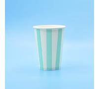Disposable Party Milkshake Birthday Cold Drink Paper Cups - 12oz - Pack of 200 - Green
