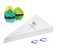Disposable Piping Bags 12", 100 pcs, 100% Recyclable Plastic Icing Piping Bag for Cake, Cookies, Dessert, Cupcake Decoration, Wenburg