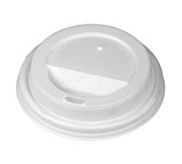 Disposable PLA Coffee Cup Sip Lids White for 12oz Coffee Cups - Set of 100 - Disposable Lids