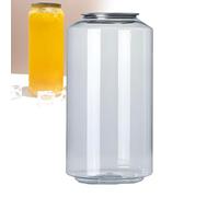 Disposable Plastic Bottles With Aluminum Caps, Leakproof Sealable For Juice, Boba, Smoothies