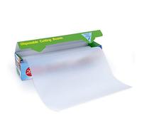 Disposable Plastic Cutting Board Large Cutting Mats for Kitchen, Outdoor Camping, BBQ, RV,Traveling,totally Food Safety With Easy Cut Slider Included,12In x 25Ft Clear