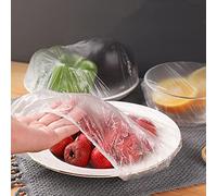 Disposable Plastic Film Bowl Cover Elastic Food Dust Covers Plastic Wrap Cover Kitchen Accessories (100pcs)