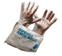 Disposable Plastic Gloves Clear PE, 200pcs, Latex-Free, Powder-Free, Protective Gloves for Skin Irritation and Food Handling